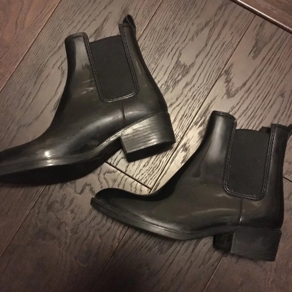 Jeffrey Campbell Patent Leather Rain Boots